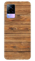 Wooden Look Case for Vivo Y73  (Design - 113)