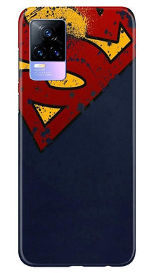 Superman Superhero Mobile Back Case for Vivo Y73  (Design - 125)