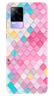 Pink Pattern Mobile Back Case for Vivo Y73 (Design - 215)