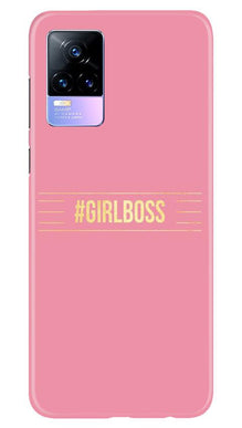 Girl Boss Pink Mobile Back Case for Vivo Y73 (Design - 263)