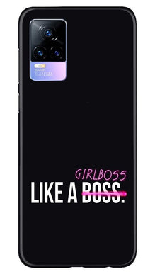 Like a Girl Boss Mobile Back Case for Vivo Y73 (Design - 265)