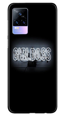 Girl Boss Black Mobile Back Case for Vivo Y73 (Design - 268)