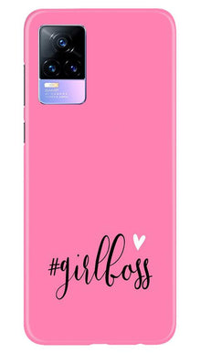 Girl Boss Pink Mobile Back Case for Vivo Y73 (Design - 269)