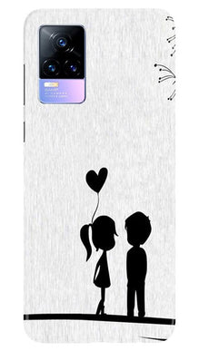 Cute Kid Couple Mobile Back Case for Vivo Y73 (Design - 283)