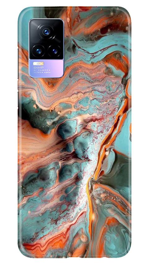 Marble Texture Mobile Back Case for Vivo Y73 (Design - 309)