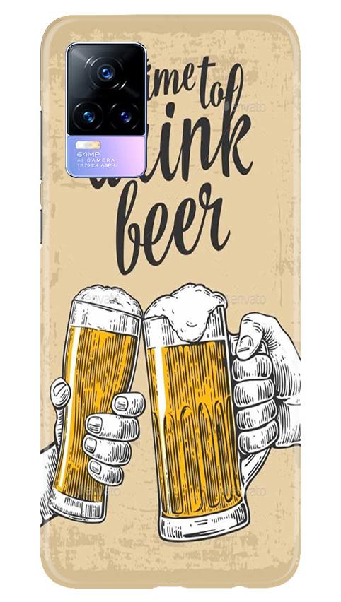 Drink Beer Mobile Back Case for Vivo Y73 (Design - 328)
