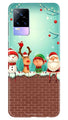 Santa Claus Mobile Back Case for Vivo Y73 (Design - 334)