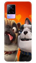 Dog Puppy Mobile Back Case for Vivo Y73 (Design - 350)