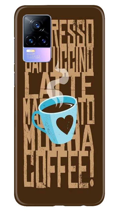 Love Coffee Mobile Back Case for Vivo Y73 (Design - 351)