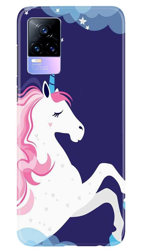 Unicorn Mobile Back Case for Vivo Y73 (Design - 365)