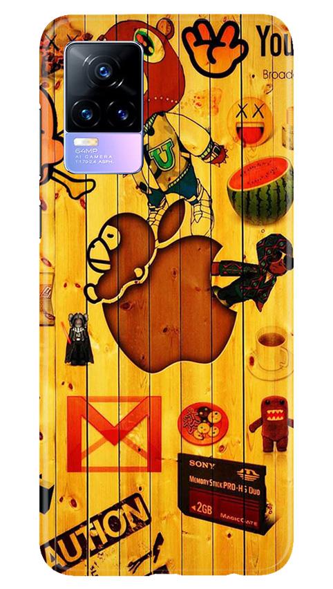 Wooden Texture Mobile Back Case for Vivo Y73 (Design - 367)