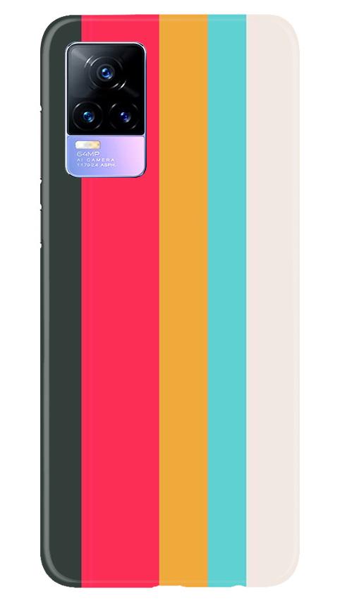 Color Pattern Mobile Back Case for Vivo Y73 (Design - 369)