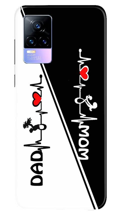 Love Mom Dad Mobile Back Case for Vivo Y73 (Design - 385)