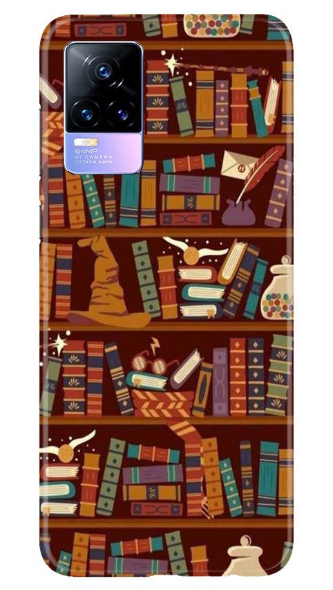Book Shelf Mobile Back Case for Vivo Y73 (Design - 390)