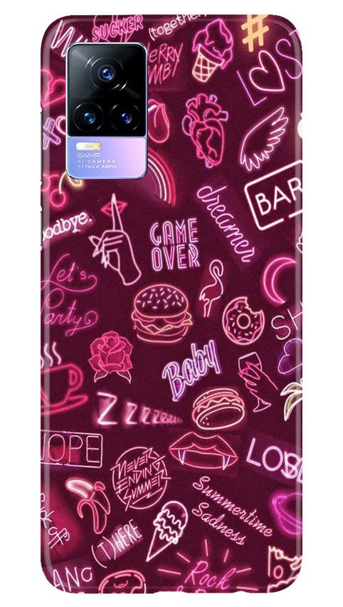Party Theme Mobile Back Case for Vivo Y73 (Design - 392)