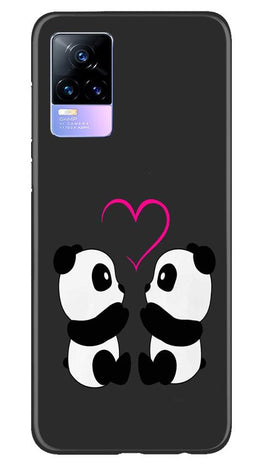 Panda Love Mobile Back Case for Vivo Y73 (Design - 398)