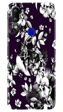 white flowers Mobile Back Case for Vivo Y91 (Design - 7)