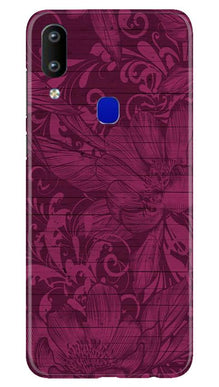 Purple Backround Mobile Back Case for Vivo Y91 (Design - 22)