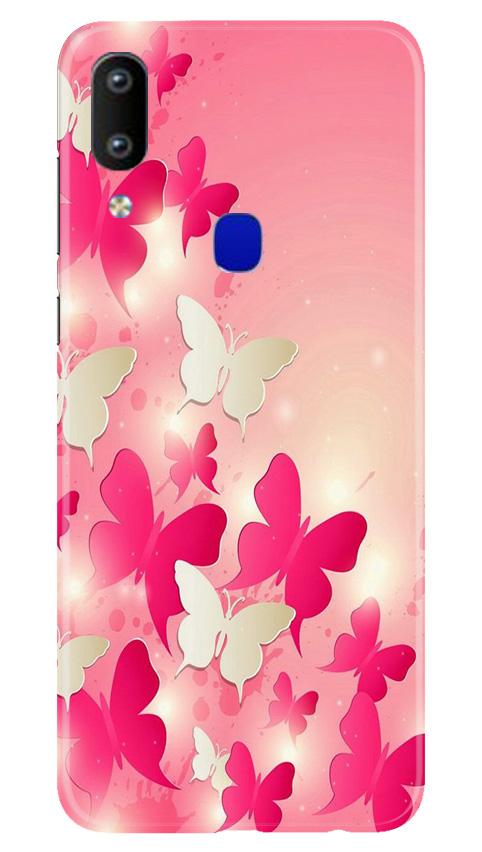 White Pick Butterflies Case for Vivo Y91