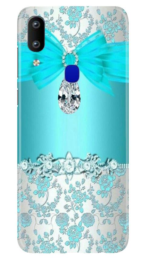 Shinny Blue Background Case for Vivo Y91