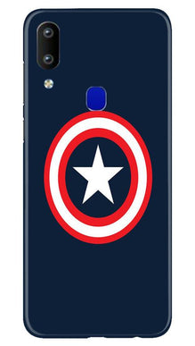 Captain America Mobile Back Case for Vivo Y91 (Design - 42)