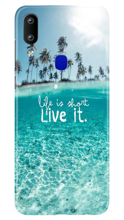 Life is short live it Case for Vivo Y91