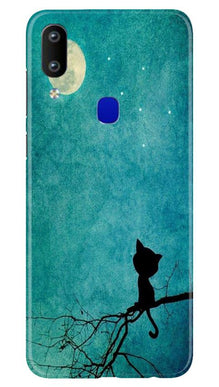 Moon cat Mobile Back Case for Vivo Y91 (Design - 70)