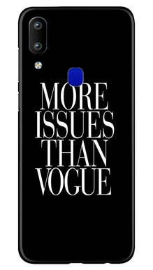 More Issues than Vague Mobile Back Case for Vivo Y91 (Design - 74)