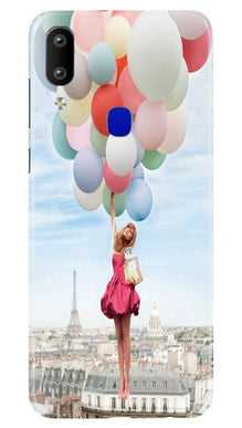 Girl with Baloon Mobile Back Case for Vivo Y91 (Design - 84)