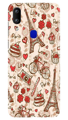 Love Paris Mobile Back Case for Vivo Y91  (Design - 103)