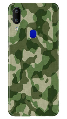Army Camouflage Mobile Back Case for Vivo Y91  (Design - 106)
