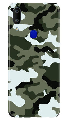 Army Camouflage Mobile Back Case for Vivo Y91  (Design - 108)
