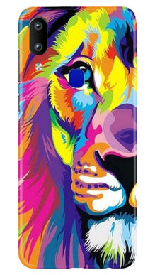 Colorful Lion Mobile Back Case for Vivo Y91  (Design - 110)