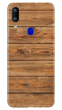 Wooden Look Mobile Back Case for Vivo Y91  (Design - 113)