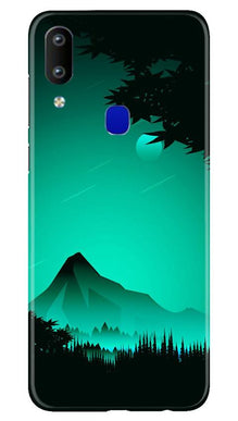 Moon Mountain Mobile Back Case for Vivo Y91 (Design - 204)
