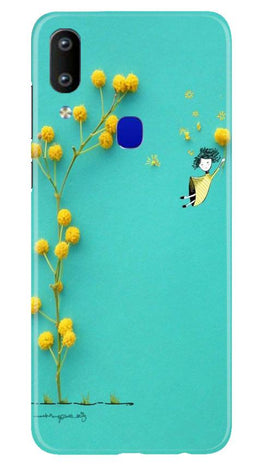 Flowers Girl Case for Vivo Y91 (Design No. 216)