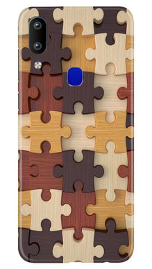 Puzzle Pattern Mobile Back Case for Vivo Y91 (Design - 217)