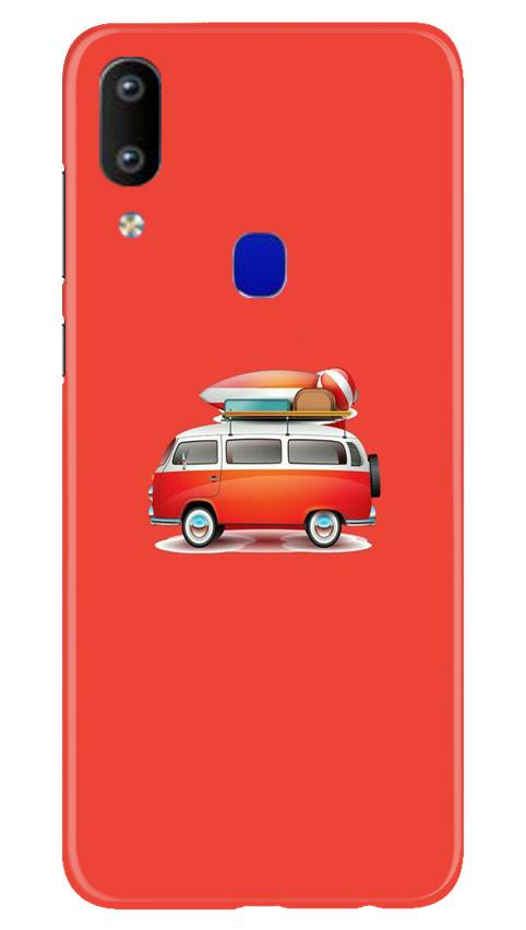 Travel Bus Case for Vivo Y91 (Design No. 258)