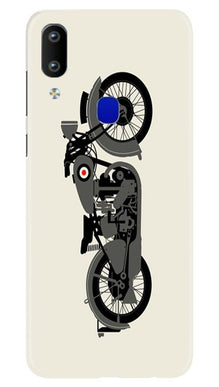 MotorCycle Mobile Back Case for Vivo Y91 (Design - 259)