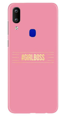 Girl Boss Pink Mobile Back Case for Vivo Y91 (Design - 263)