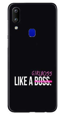 Like a Girl Boss Mobile Back Case for Vivo Y91 (Design - 265)