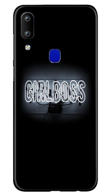Girl Boss Black Mobile Back Case for Vivo Y91 (Design - 268)