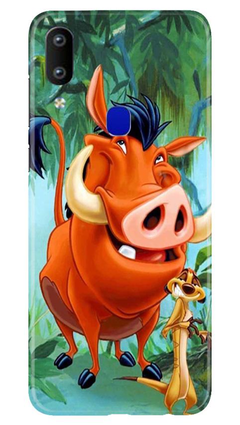 Timon and Pumbaa Mobile Back Case for Vivo Y91   (Design - 305)