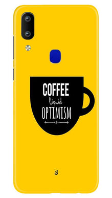Coffee Optimism Mobile Back Case for Vivo Y91   (Design - 353)