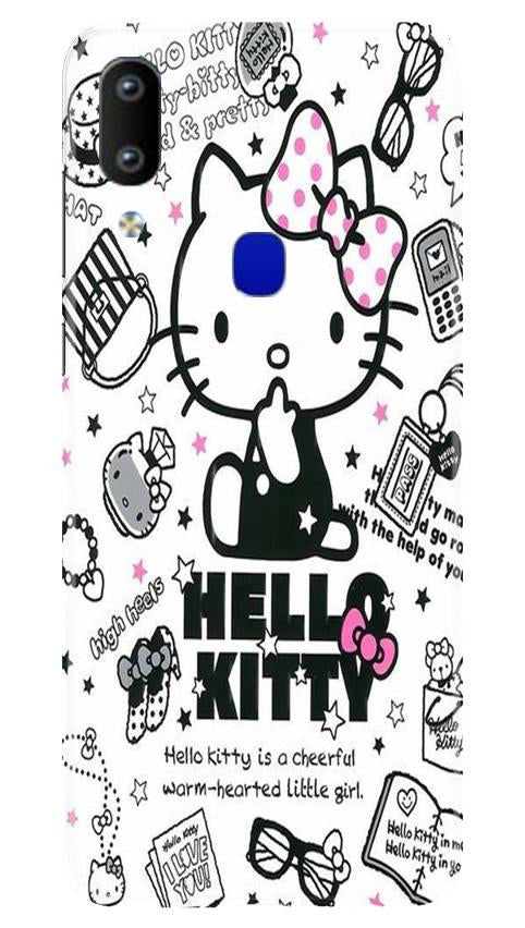 Hello Kitty Mobile Back Case for Vivo Y91   (Design - 361)