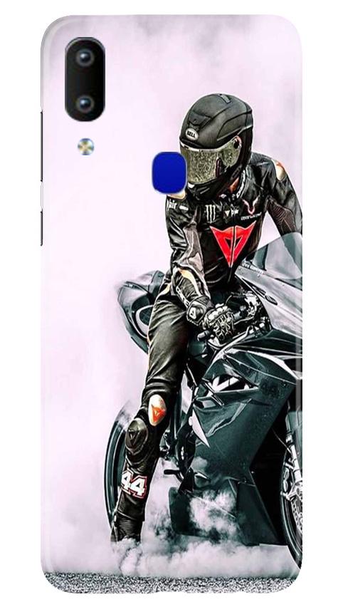 Biker Mobile Back Case for Vivo Y91   (Design - 383)