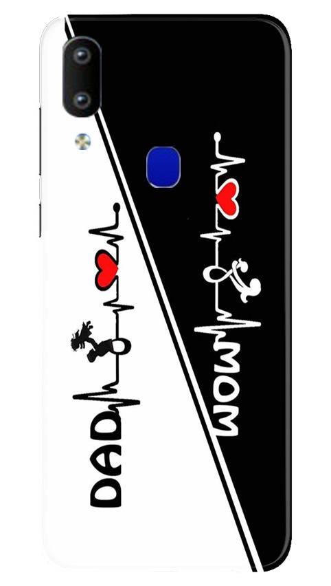 Love Mom Dad Mobile Back Case for Vivo Y91   (Design - 385)