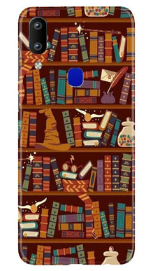 Book Shelf Mobile Back Case for Vivo Y91   (Design - 390)