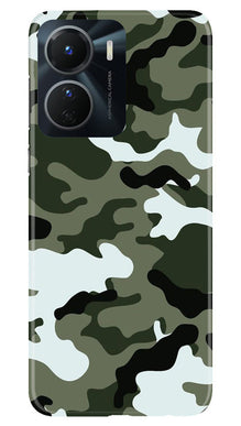 Army Camouflage Mobile Back Case for Vivo Y16  (Design - 108)