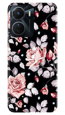 Pink rose Mobile Back Case for Vivo Y16 (Design - 12)